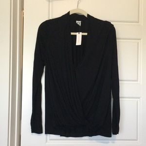 Black Anthropologie long sleeve shirt, size medium
